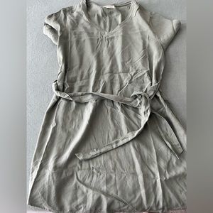 Anthropologie olive green dress